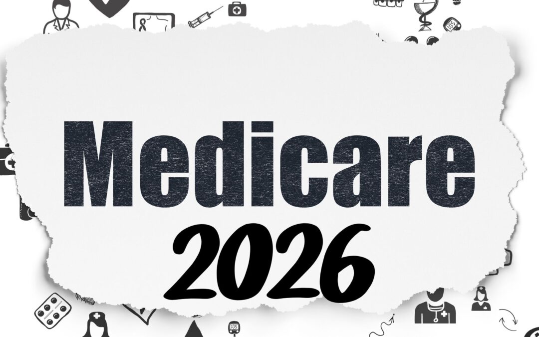 Image of the words, “Medicare 2026,” highlighted on a piece of paper.